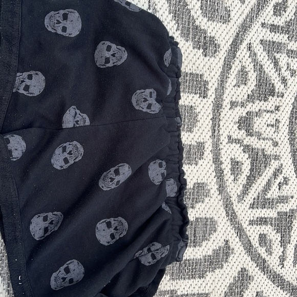 I am selling black skull shorts that are for lounging around. - Picture 2 of 2